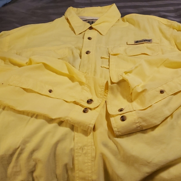 Tallwoods yellow fishing shirt - Picture 2 of 6